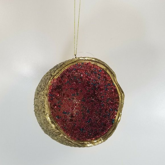 Trimsetter "Merry Mardi Gras" Collection Hand Painted Coconut Ornament - NEW - Picture 2 of 11